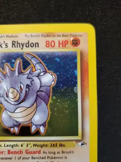 Brock's Rhydon - 2/132 - Gym Heroes Unlimited - Pokemon Card - LP - Image 4