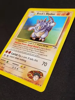 Brock's Rhydon - 2/132 - Gym Heroes Unlimited - Pokemon Card - LP - Image 5