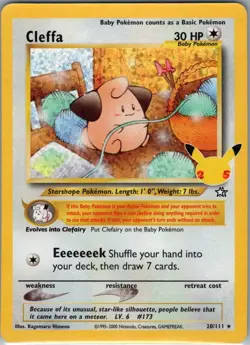 Cleffa 20/111 Celebrations: Classic Collection - Pokemon Card - NM - Image 1
