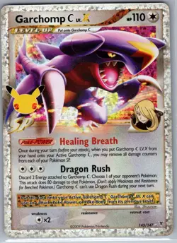 Garchomp C LV.X 145/147 Celebrations: Classic Collection - Pokemon Card - NM - Image 1