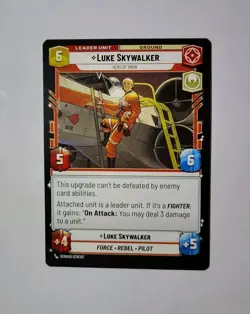 Star Wars Unlimited:Jump To Lightspeed LUKE SKYWALKER #12 w/2 Bonus cards - Image 2