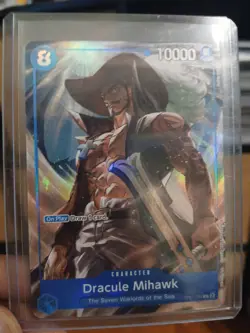 OP07-044 Dracule Mihawk FOIL Promo - One Piece Card Game - Seven Warlords Eng - Image 1