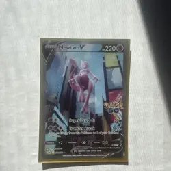Pokemon TCG Mewtwo v Alt Art Full Art Holo Ultra Rare Card 072/078 Pokemon Go - Image 1