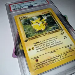PSA 9 Pikachu 1999 Jungle 1st Edition 60/64 W Stamp Pokemon Card - Image 1