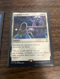 Damning Verdict NM Commander: Final Fantasy 0239 MTG Regular - Image 2