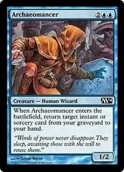 MTG MAGIC THE GATHERING - ARCHAEOMANCER X 4 - M14 NEAR MINT/EX! - Image 1