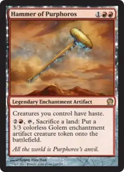 MTG MAGIC THE GATHERING - HAMMER OF PURPHOROS - THEROS - NEAR MINT! - Image 1