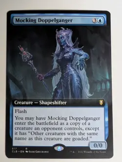 MTG - Mocking Doppelganger - CLB - R - Ext Art - 617 - Image 1
