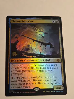 The Ancient One FOIL X1 Prerelease Stamp LCI MTG Lost Caverns Of Ixalan - Image 1