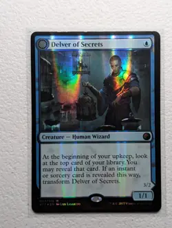 MTG - Delver of Secrets / Insectile Aberration - FOIL - Creature - V17 7 - NM - Image 1