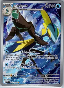 Inteleon 142/132 ME01: Mega Evolution - Pokemon Card - NM - Image 1