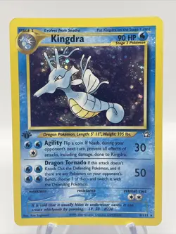 2000 Pokemon TCG 1st Edition Kingdra HOLO #8/111 Neo Genesis - Image 1