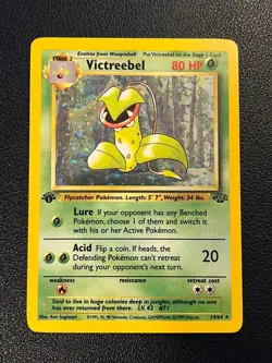 Pokemon Jungle Set 1st Edition Victreebel 14/64 Holo Rare LP-MP - Image 1