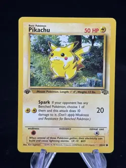 Pikachu #60 1st Edition Jungle 1999 Pokemon LP / NM ⚡ - Image 1