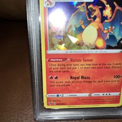 2020 Pokemon Vivid Voltage Charizard #025 Cracked Ice Holo RARE Mint PSA 9 - Image 4