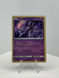 Mewtwo 12/18 Detective Pikachu Holo Rare Pokemon TCG Fast Shipping Near Mint - Image 1
