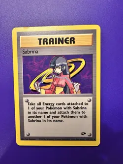TRAINER SABRINA 110/132 GYM CHALLENGE RARE 2000 POKEMON TCG - Image 1