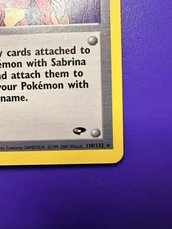 TRAINER SABRINA 110/132 GYM CHALLENGE RARE 2000 POKEMON TCG - Image 4