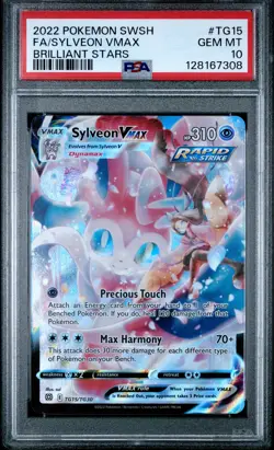 PSA 10 Sylveon Vmax TG15/TG30 Brilliant Stars Trainer Gallery POKEMON - Image 1