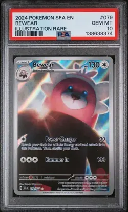 2024 POKEMON SFA EN-SHROUDED FABLE ILLUSTRATION RARE #079 BEWEAR PSA 10 - Image 1