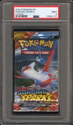 PSA 9 Foil Pack International Surging Sparks Pack Latias Pack English POKEMON - Image 1
