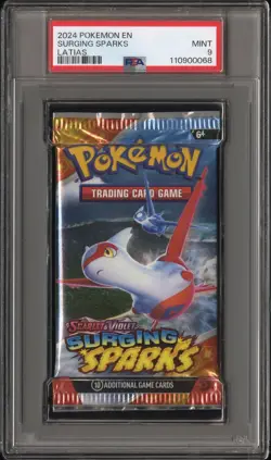 PSA 9 Foil Pack International Surging Sparks Pack Latias Pack English POKEMON - Image 1