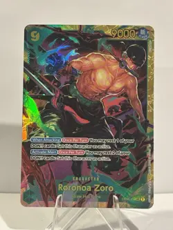 One Piece TCG Wings of the Captain Roronoa Zoro OP06-118 Secret Rare English NM - Image 1