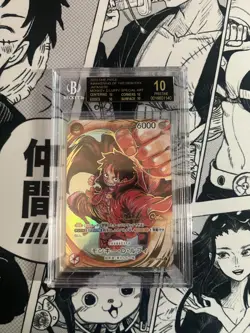 2023 ONE PIECE ODA SIGNATURE MONKEY.D.LUFFY BGS 10 BLACK LABEL JP - Image 1