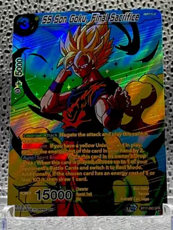 SS Son Goku, Final Sacrifice Dragon Ball Super CCG BT17-093 SPR Foil Bandai Card - Image 1