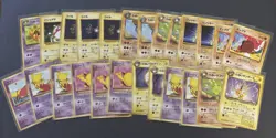 Japanese Team Rocket Dark Jolteon, Dark Kadabra and Other Pokemon Card Lot EX/NM - Image 1