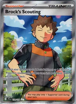 Brock's Scouting 179/159 SV09: Journey Together - Pokemon Card - NM - Image 1