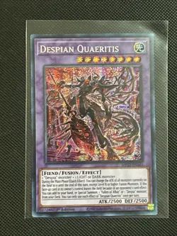 DESPIAN QUAERITIS FUSION CARD 1ST EDITION MP22-EN141 SECRET YUGIOH NM UNPLAYED - Image 1