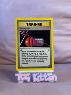 PlusPower - 84/102 - Uncommon - Base Set - Pokemon Card - LP/MP - TCGKITTEN - Image 1