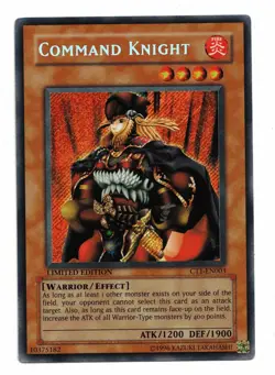 Yu-Gi-Oh Card: Command Knight CT1-EN003 Secret Rare Limited Edition! EX - Image 1