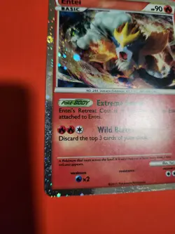 Pokemon TCG Entei TCG Call of Legends SL3 Holo Rare Card - Image 4