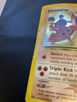 Pokemon TCG Hitmontop Neo Discovery Holo Card 3/75 Unlimited Rare - Image 3
