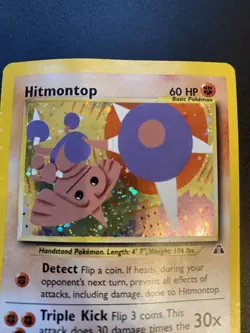 Pokemon TCG Hitmontop Neo Discovery Holo Card 3/75 Unlimited Rare - Image 4