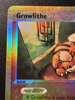 Growlithe 65/100 EX Sandstorm Pokemon Card Reverse Holo Foil Rare HP - Image 3