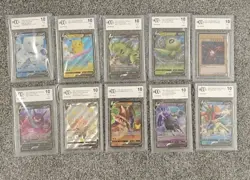 BCCG graded cards Lot - 10 Cards, Pokemon, Yu-Gi-Oh, All 10 Mint, See Pictures - Image 1
