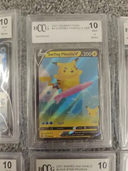 BCCG graded cards Lot - 10 Cards, Pokemon, Yu-Gi-Oh, All 10 Mint, See Pictures - Image 3