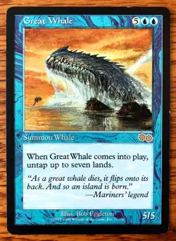 MTG Great Whale - Urza's Saga, English - Image 1