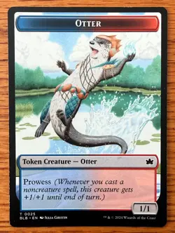 MTG Otter Token - Bloomburrow, English - Red Blue Izzet Prowess - Image 1