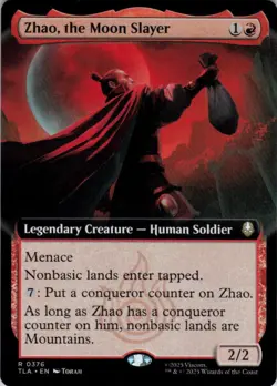 MTG Zhao, the Moon Slayer (Ext) (376) | NM | Avatar: The Last Airbender {TLA} - Image 1