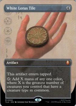 MTG White Lotus Tile (Borderless) (330) | NM | Avatar: The Last Airbender {TLA} - Image 1