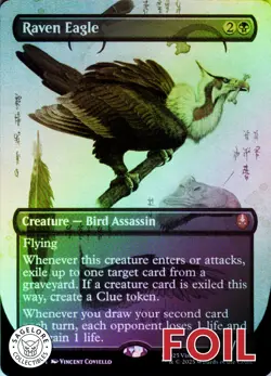 MTG Raven Eagle (Borderless) (324) | NM Foil | Avatar: The Last Airbender {TLA} - Image 1