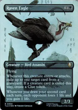 MTG Raven Eagle (Borderless) (324) | NM Foil | Avatar: The Last Airbender {TLA} - Image 2