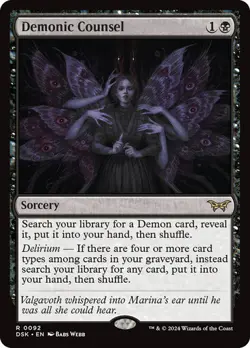 MTG DSK NM Demonic Counsel - Image 1