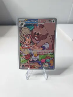 Pokemon TCG Arven's Greedent 205/182 Destined Rivals Illustration Rare NM/Mint - Image 1