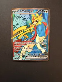Hop's Zacian ex - 176/159 Journey Together (Pokemon) Full Art Ultra Rare - Image 1