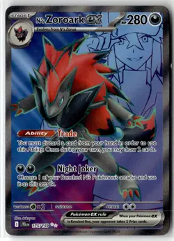 N's Zoroark ex ⭐ 175/159 Holo Ultra Rare Journey Together 2025 Pokemon NM - Image 1